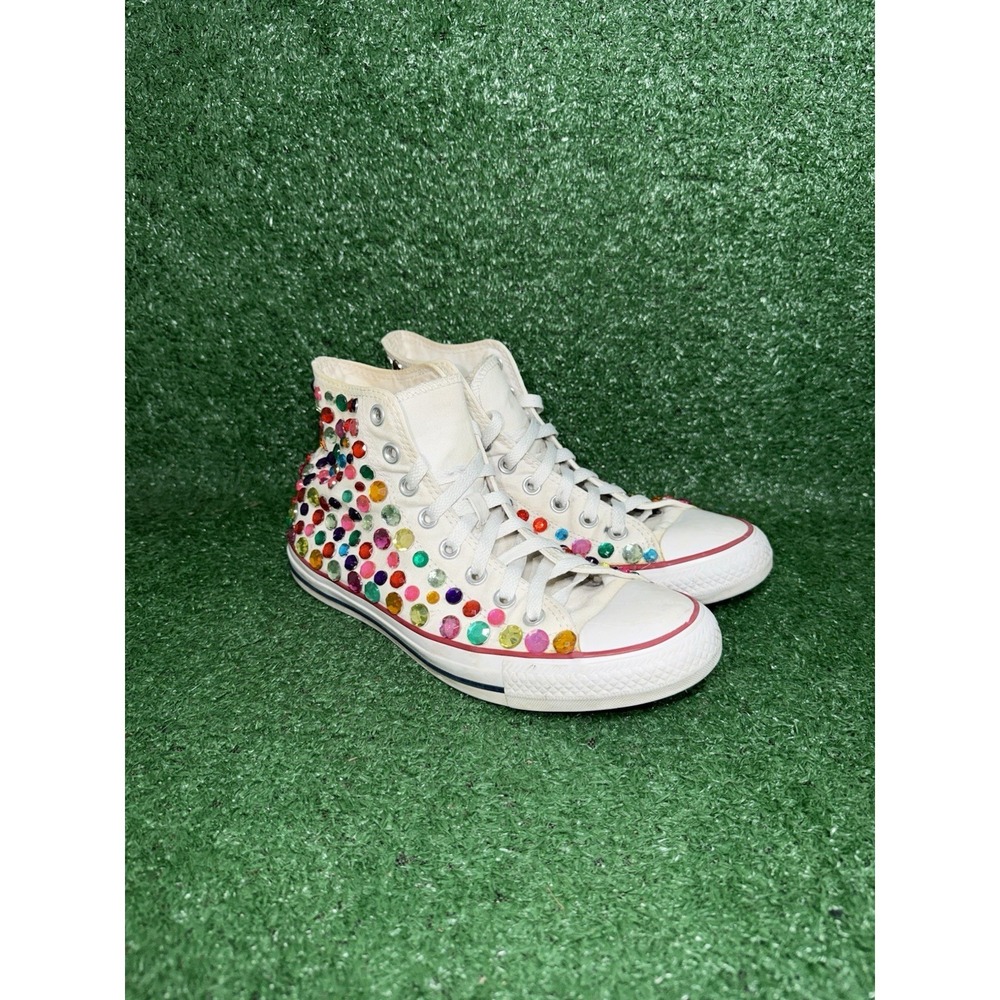 Custom Blinged Converse Chuck Taylor Womens Size 9 Sparkly Gem Shoes‎ Sneakers - Picture 5 of 11